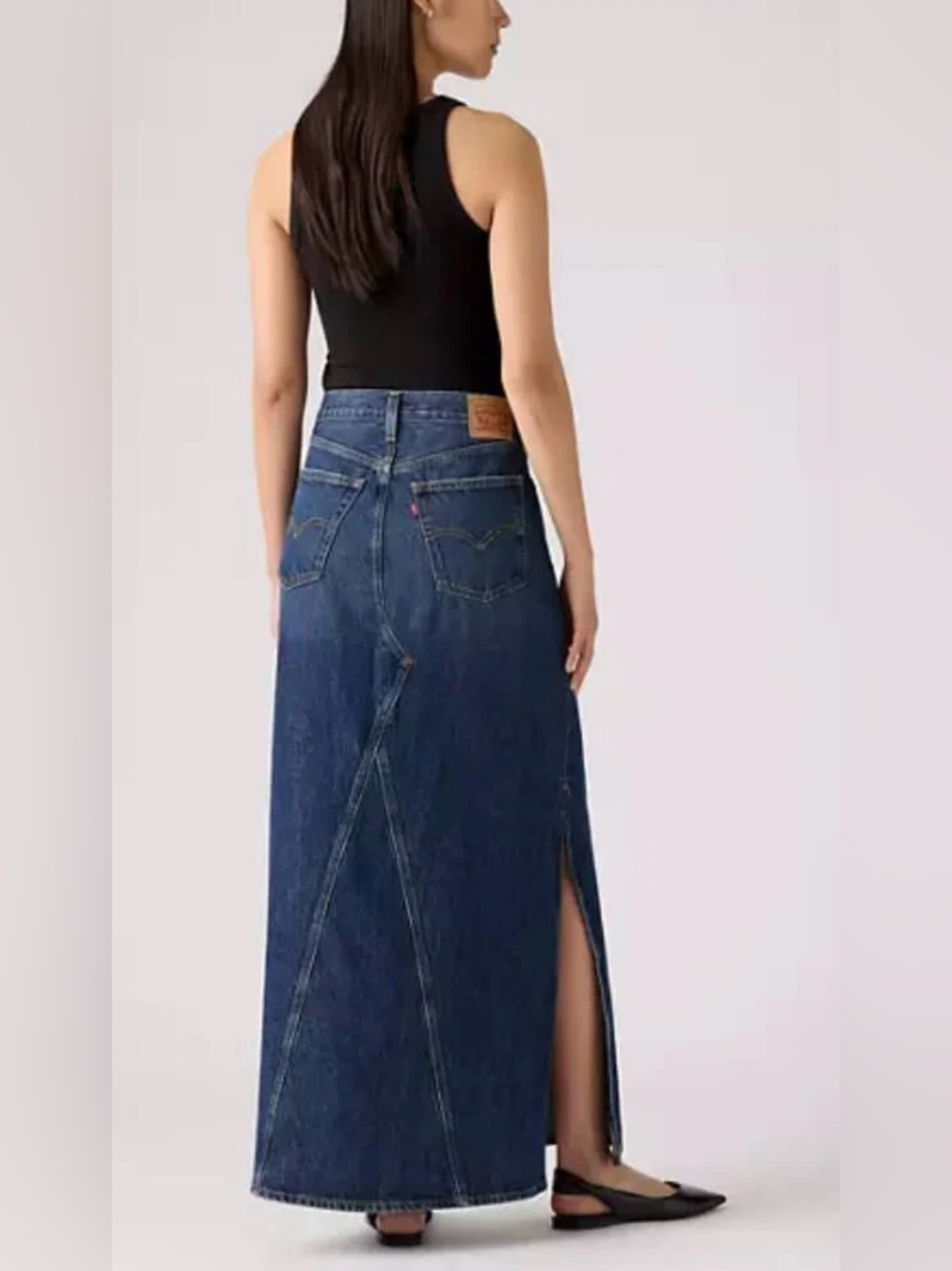 Levi’s Iconic Long Denim Maxi Skirt 29 - Picture 9 of 11